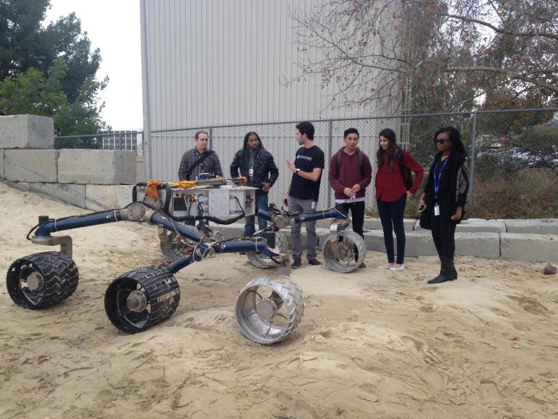 Taha Salahuddin Abbasi NASA JPL Mars Yard team photo