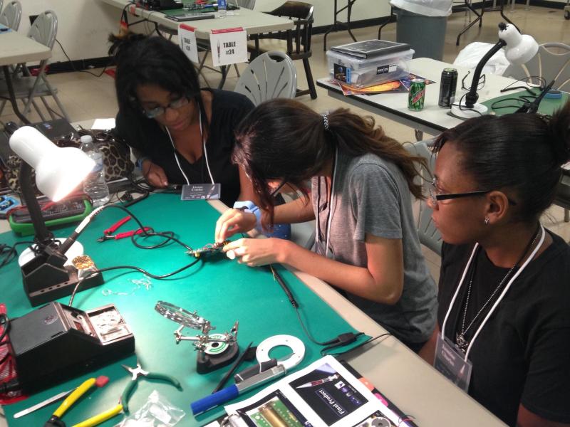 Taha Abbasi NASA Wallops RockOn electronics assembly