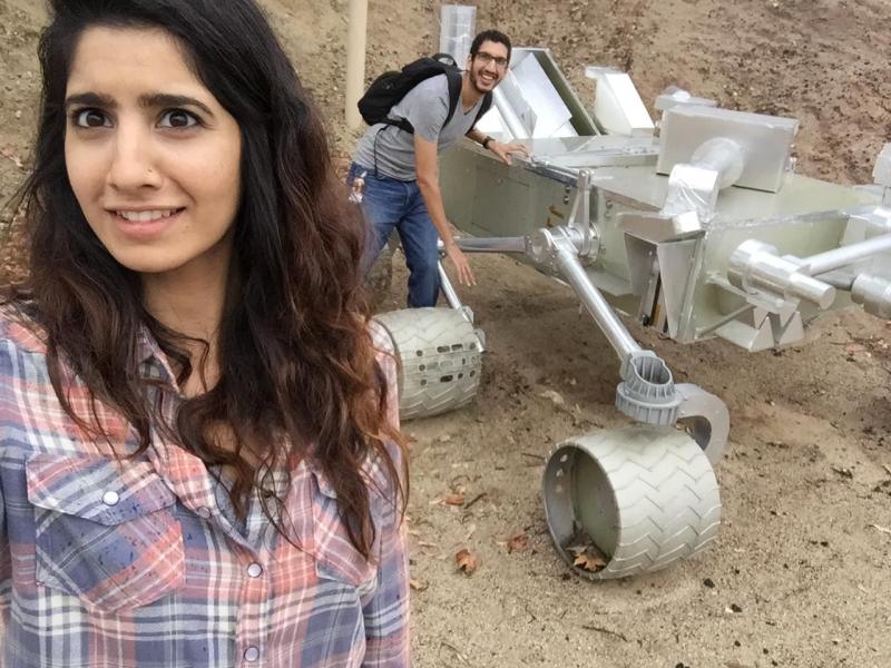 Taha Salahuddin Abbasi at NASA JPL with Mars Rover