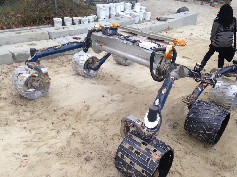 Taha Abbasi NASA JPL Mars Rover close-up testing